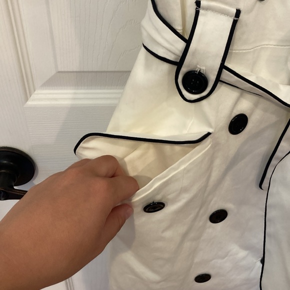 Calvin Klein Double-Breasted Trench Dress size 8 midi - Picture 10 of 14